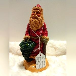 Creative Craft ceramic Old  World Santa. Hand painted.